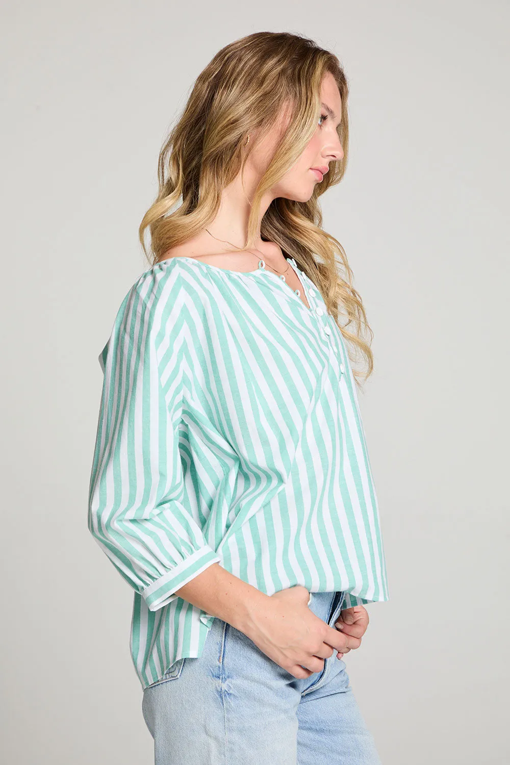 Cody Aloe Stripe Blouse