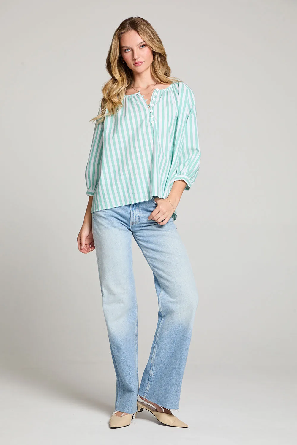 Cody Aloe Stripe Blouse