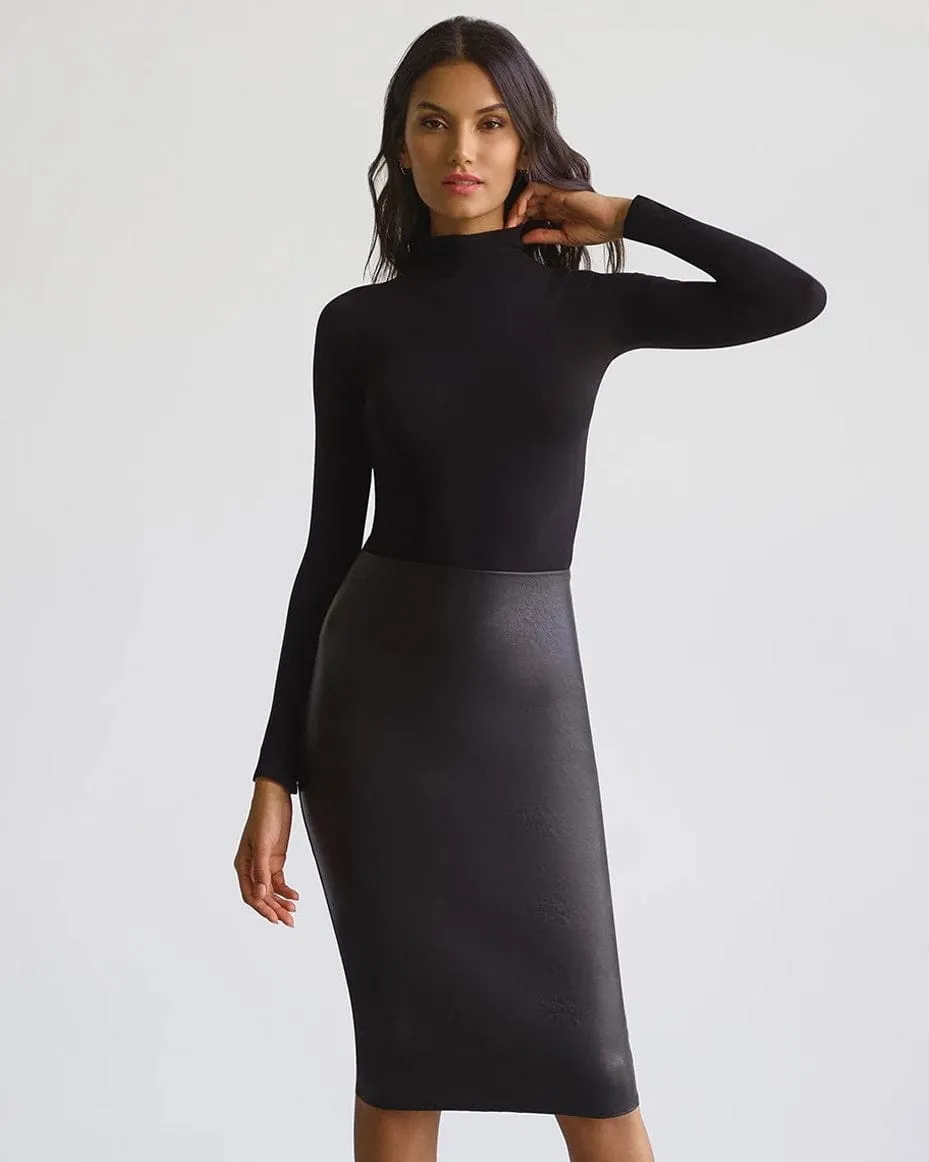 Commando Faux Leather Pencil Skirt