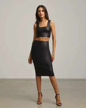 Commando Faux Leather Pencil Skirt