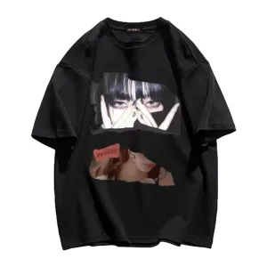 Crush Skull |  Street Girls Anime Graphic Casual T-shirt