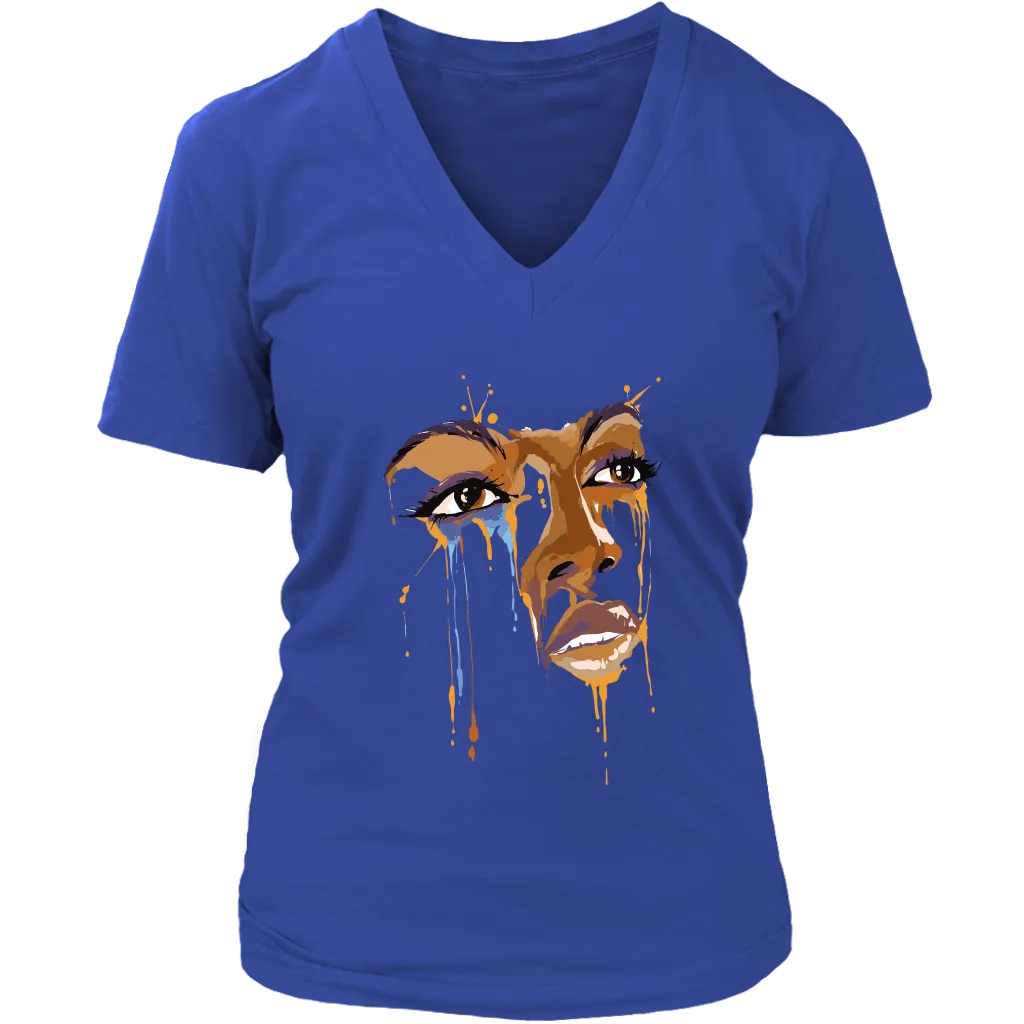 Crying Face T-shirt, Gift of Crying Face, Dripping Face Shirt, Crying Face Shirt