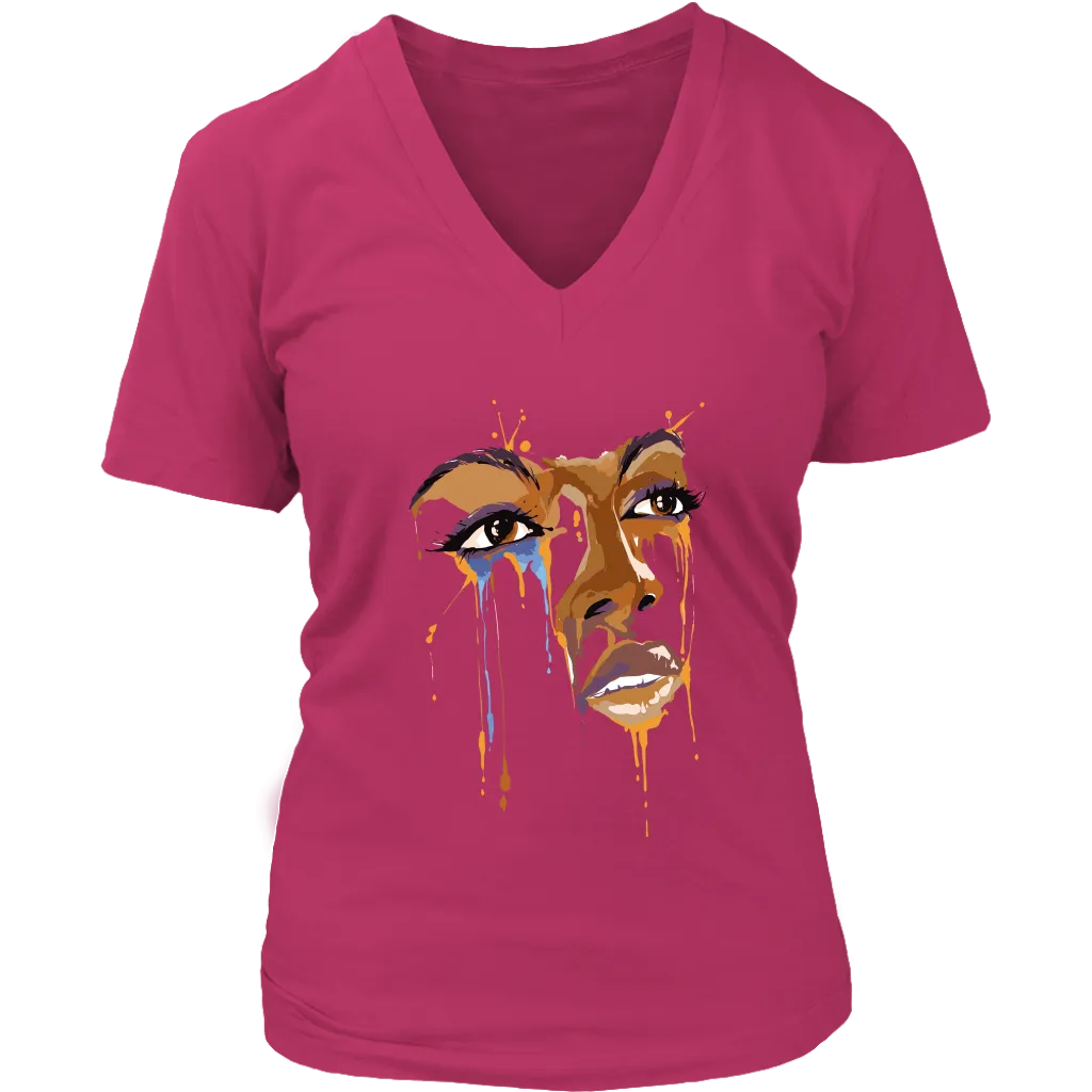 Crying Face T-shirt, Gift of Crying Face, Dripping Face Shirt, Crying Face Shirt