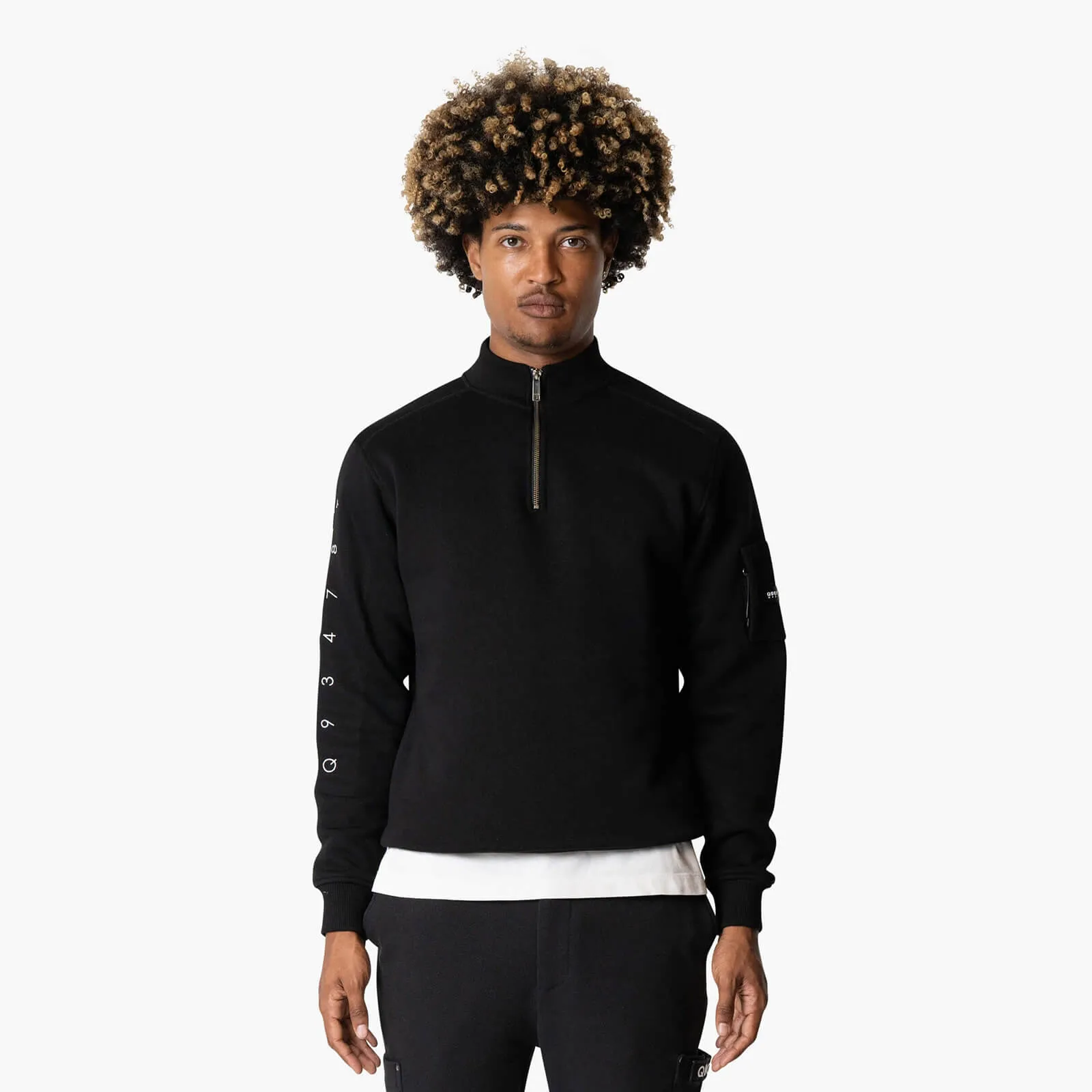 DEFENDER HALFZIP | BLACK/WHITE