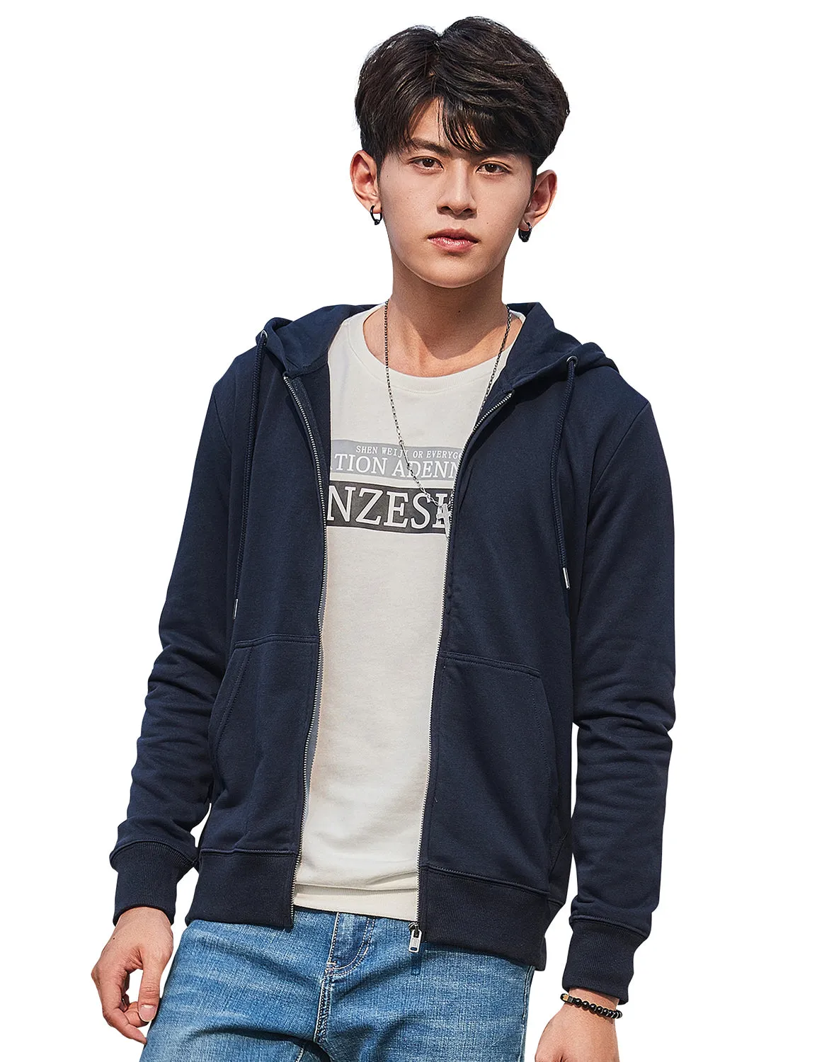 Demon&Hunter LM2 Series Men's All-Year French Terry Zip Hoodie DLM3006