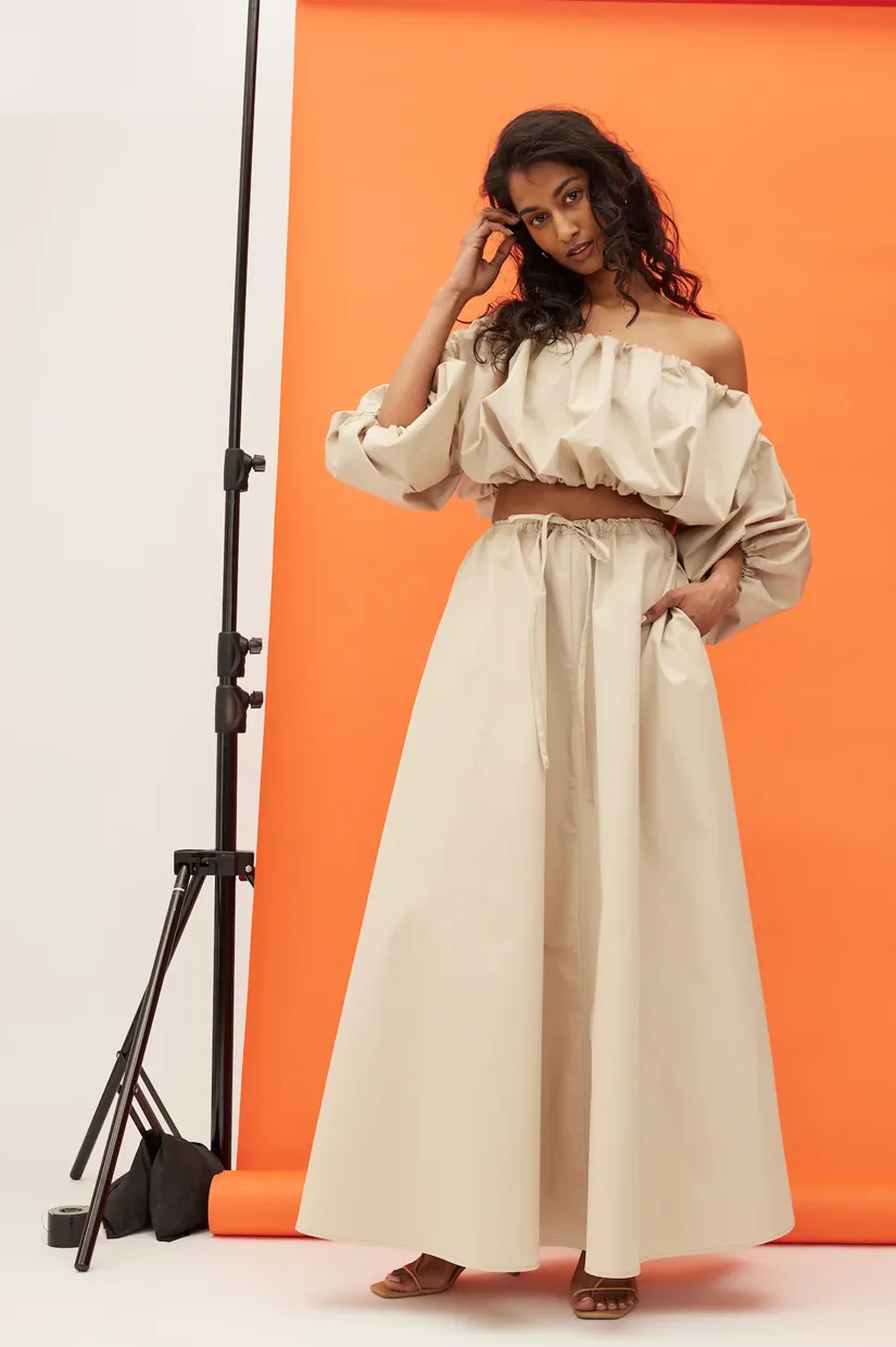 Dominique Healy Zelda Skirt - Beige