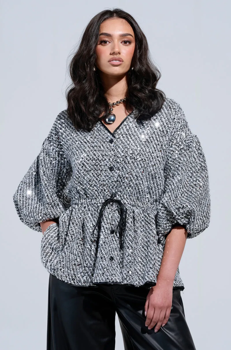 DOUBLE TROUBLE BLOUSE