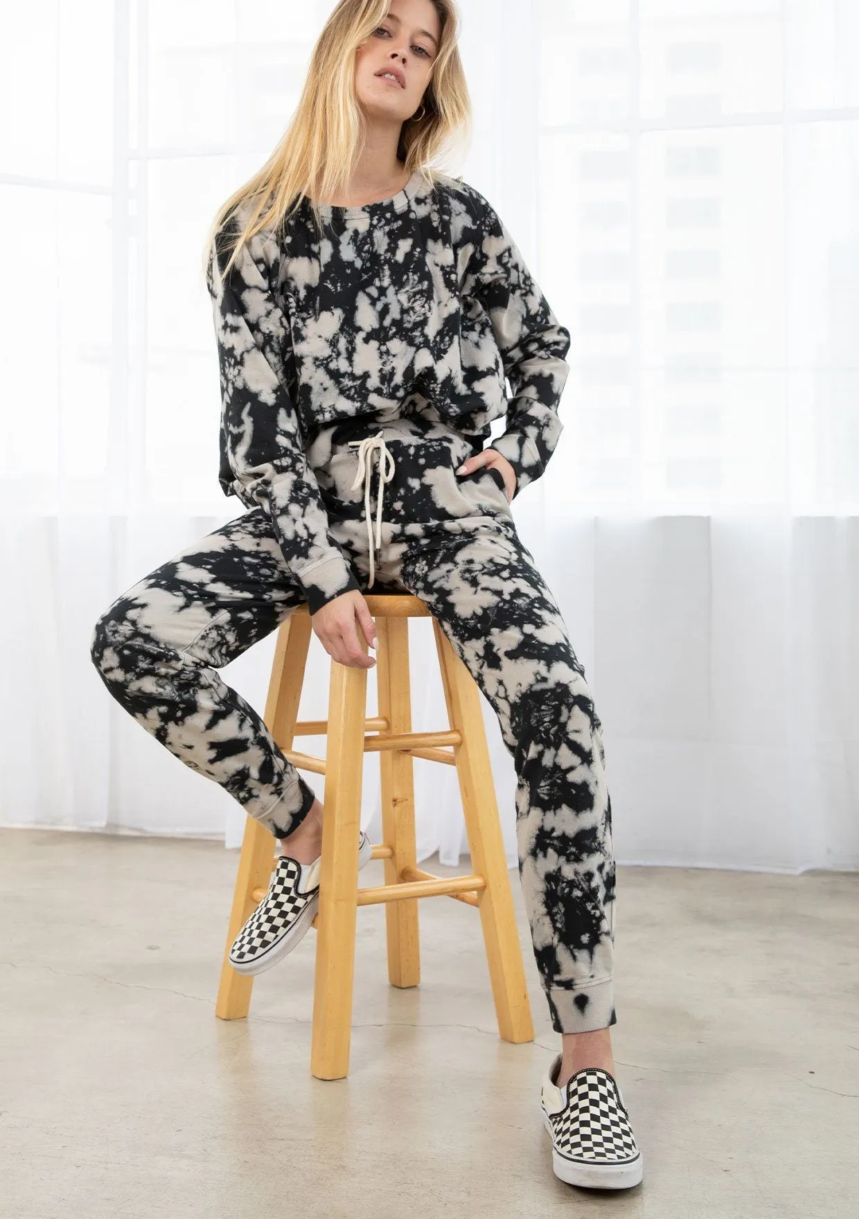 Downtown Splatter Dye Jogger