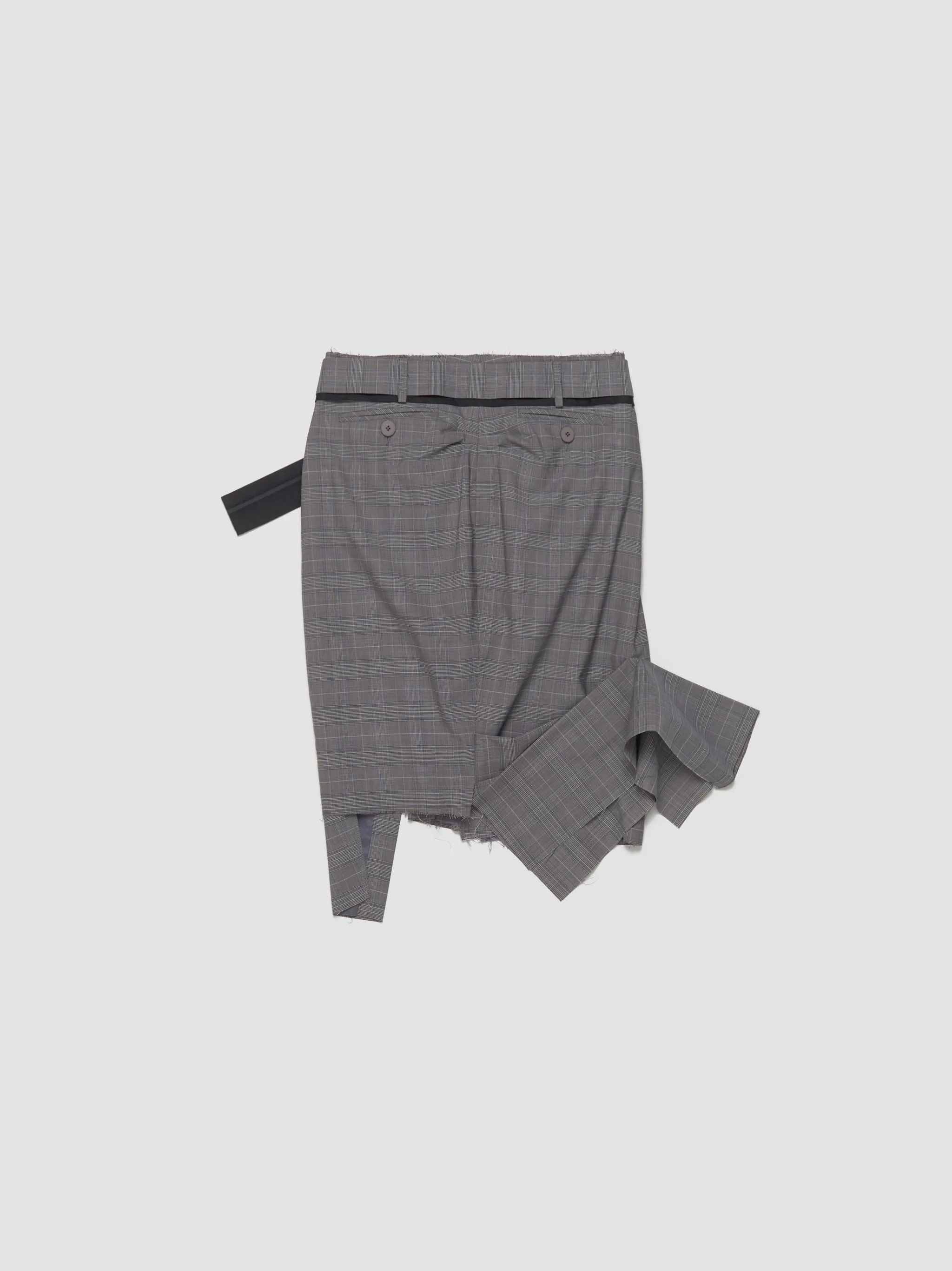Drape Pencil Skirt in Grey