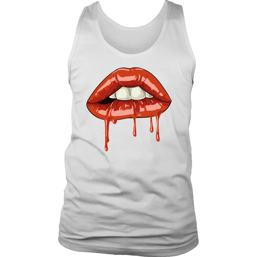 Dripping Lips T-Shirt, Gift for Rocky Horror Fan, Bite my Lip Shirt,