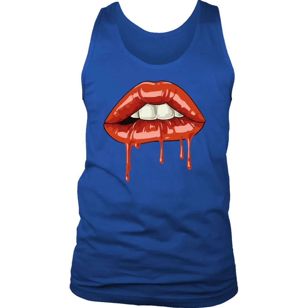 Dripping Lips T-Shirt, Gift for Rocky Horror Fan, Bite my Lip Shirt,