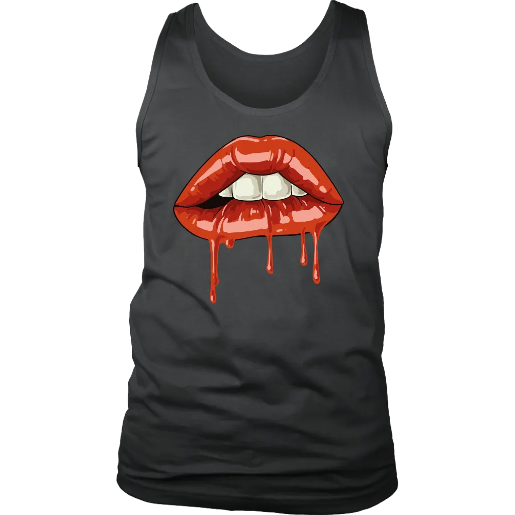 Dripping Lips T-Shirt, Gift for Rocky Horror Fan, Bite my Lip Shirt,