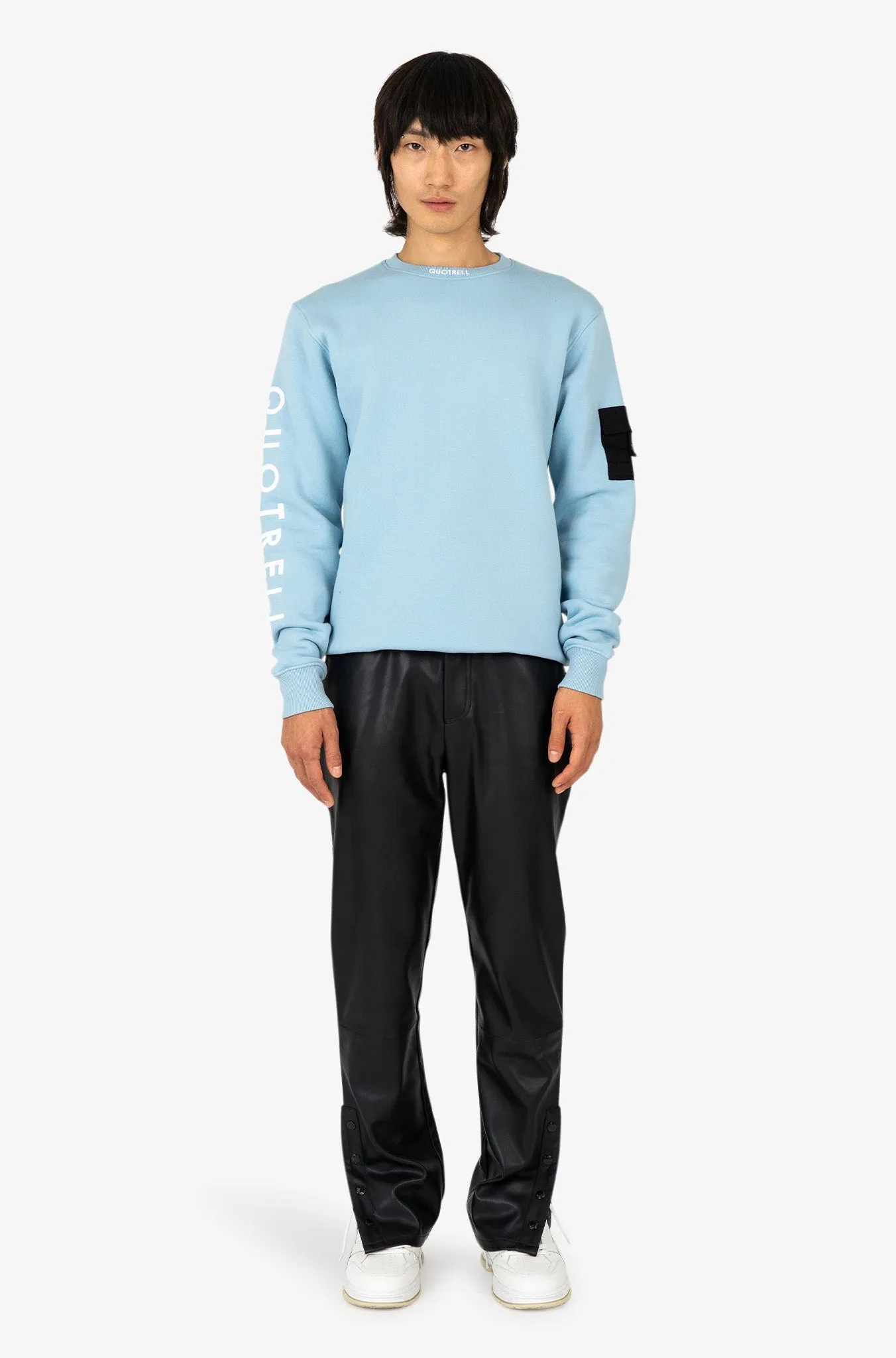 DUBLIN CREWNECK | LIGHT BLUE/WHITE