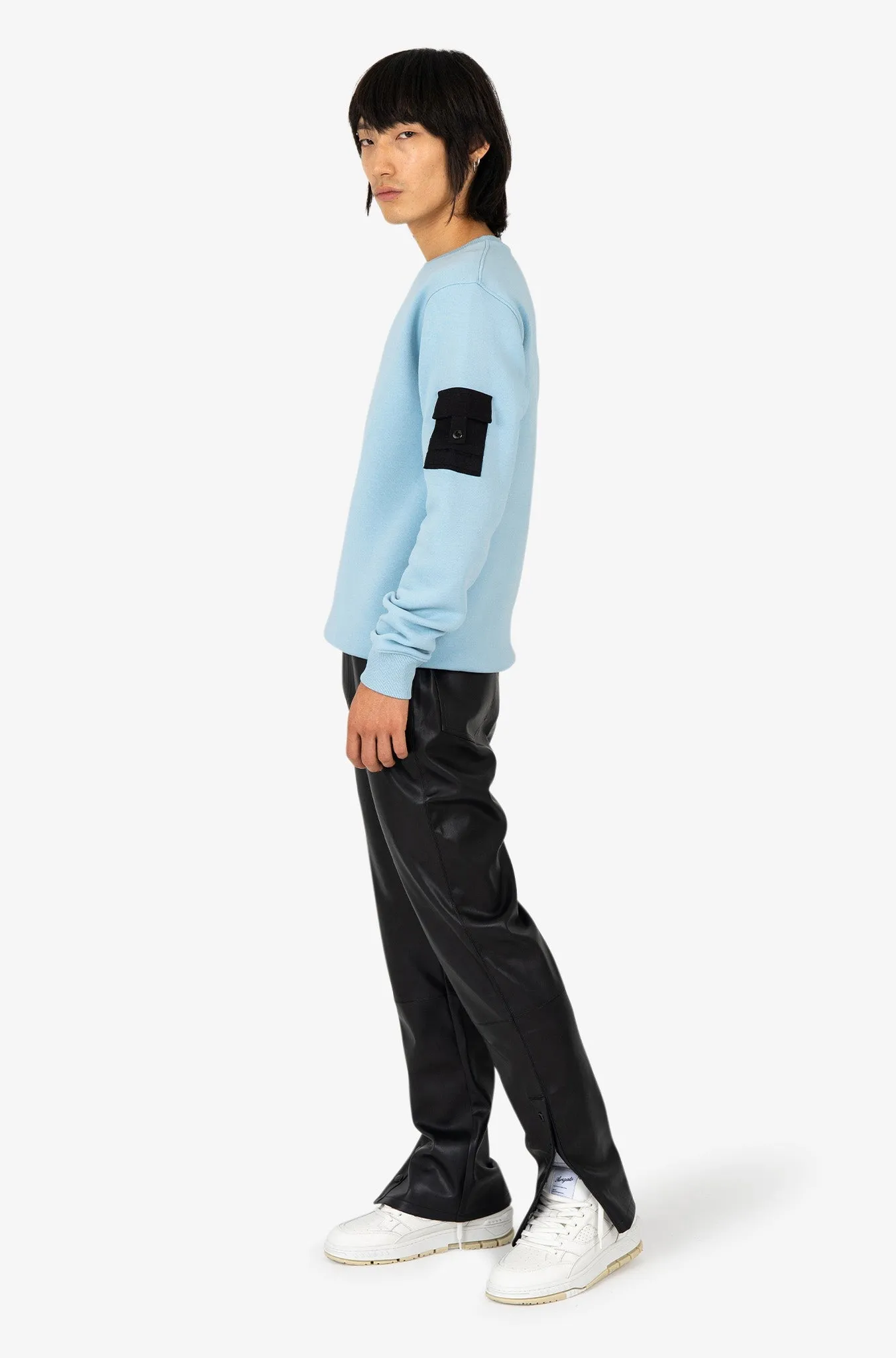 DUBLIN CREWNECK | LIGHT BLUE/WHITE