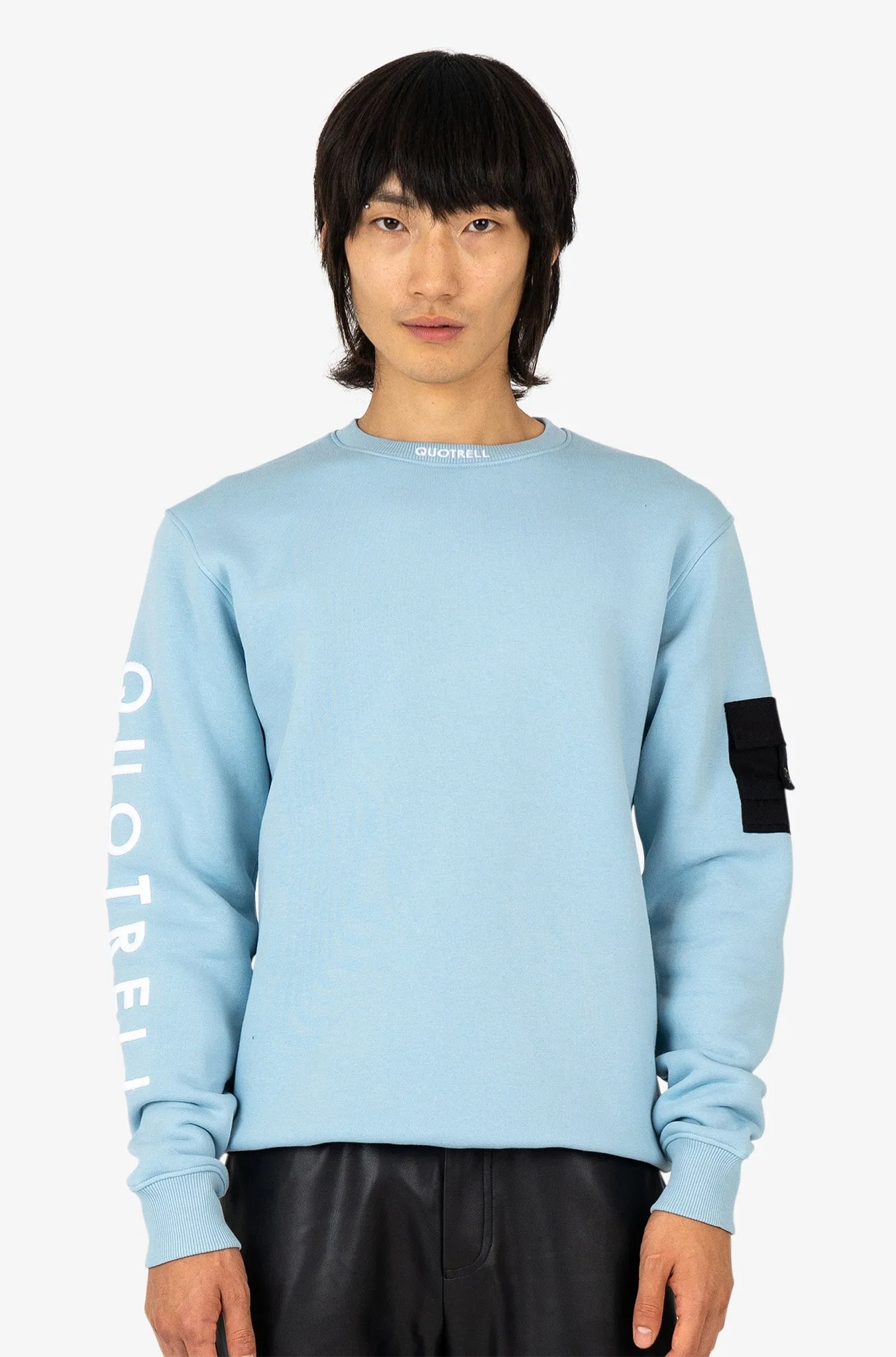 DUBLIN CREWNECK | LIGHT BLUE/WHITE