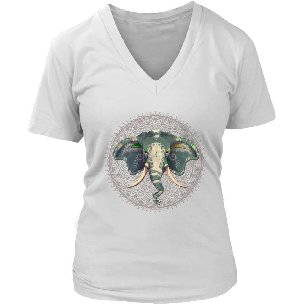 Elephant Mandala T-shirt, Gift for Elephant Lover, Elephant Shirt