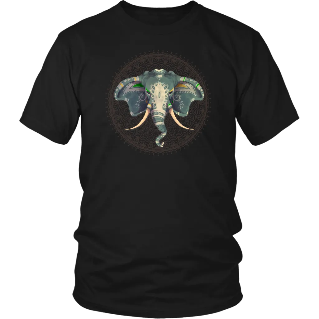 Elephant Mandala T-shirt, Gift for Elephant Lover, Elephant Shirt