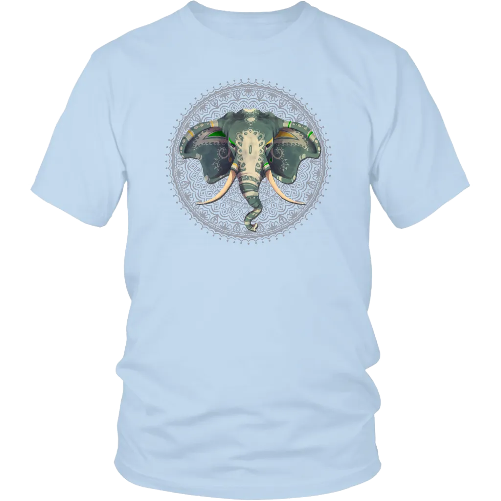 Elephant Mandala T-shirt, Gift for Elephant Lover, Elephant Shirt