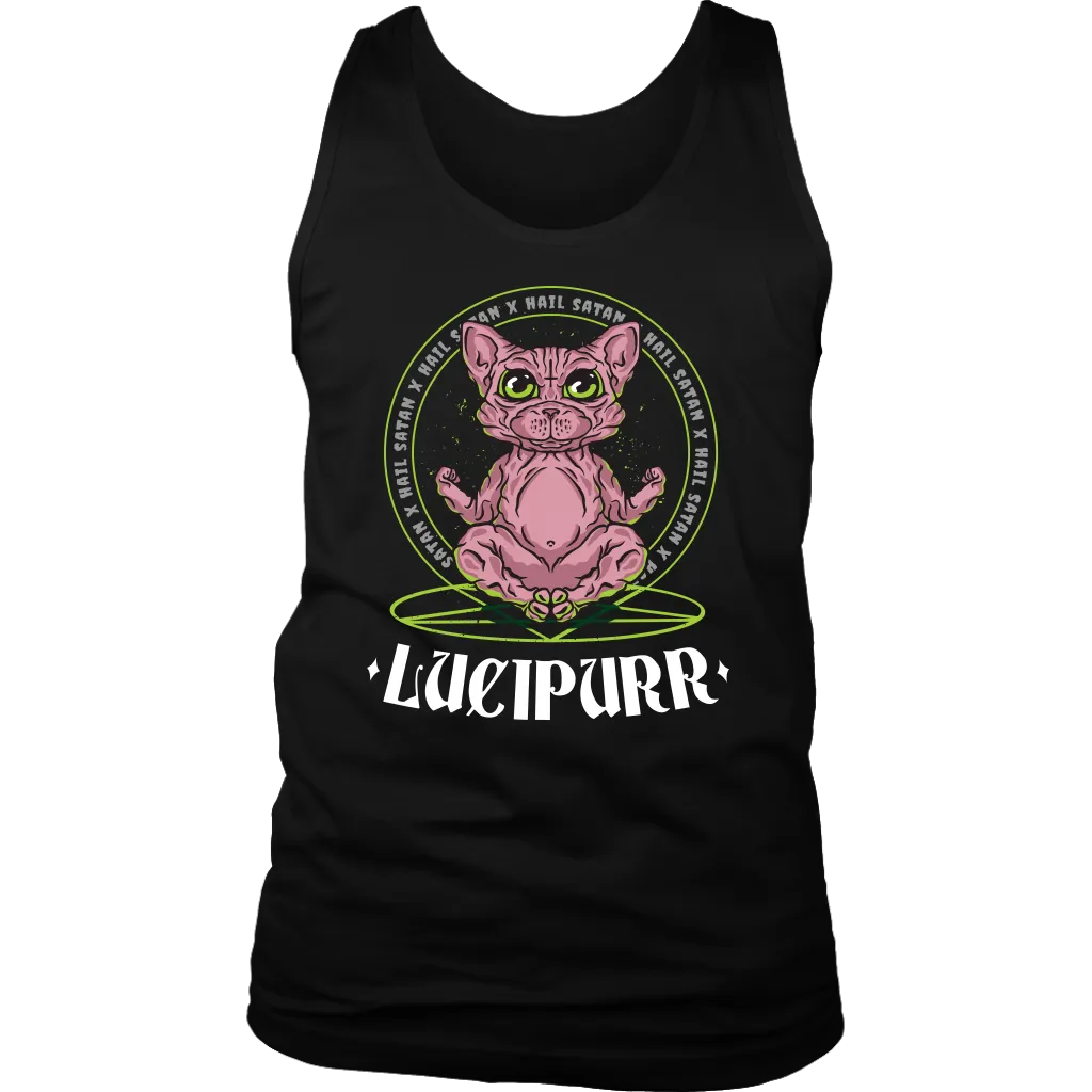 Evil Cat T-shirt, Gift for Cat Lover, Lucipurr T-shirt, Cat Lover Shirt, Funny Cat Shirt
