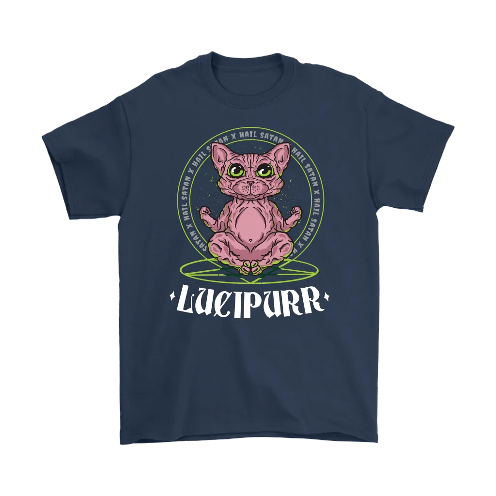 Evil Cat T-shirt, Gift for Cat Lover, Lucipurr T-shirt, Cat Lover Shirt, Funny Cat Shirt