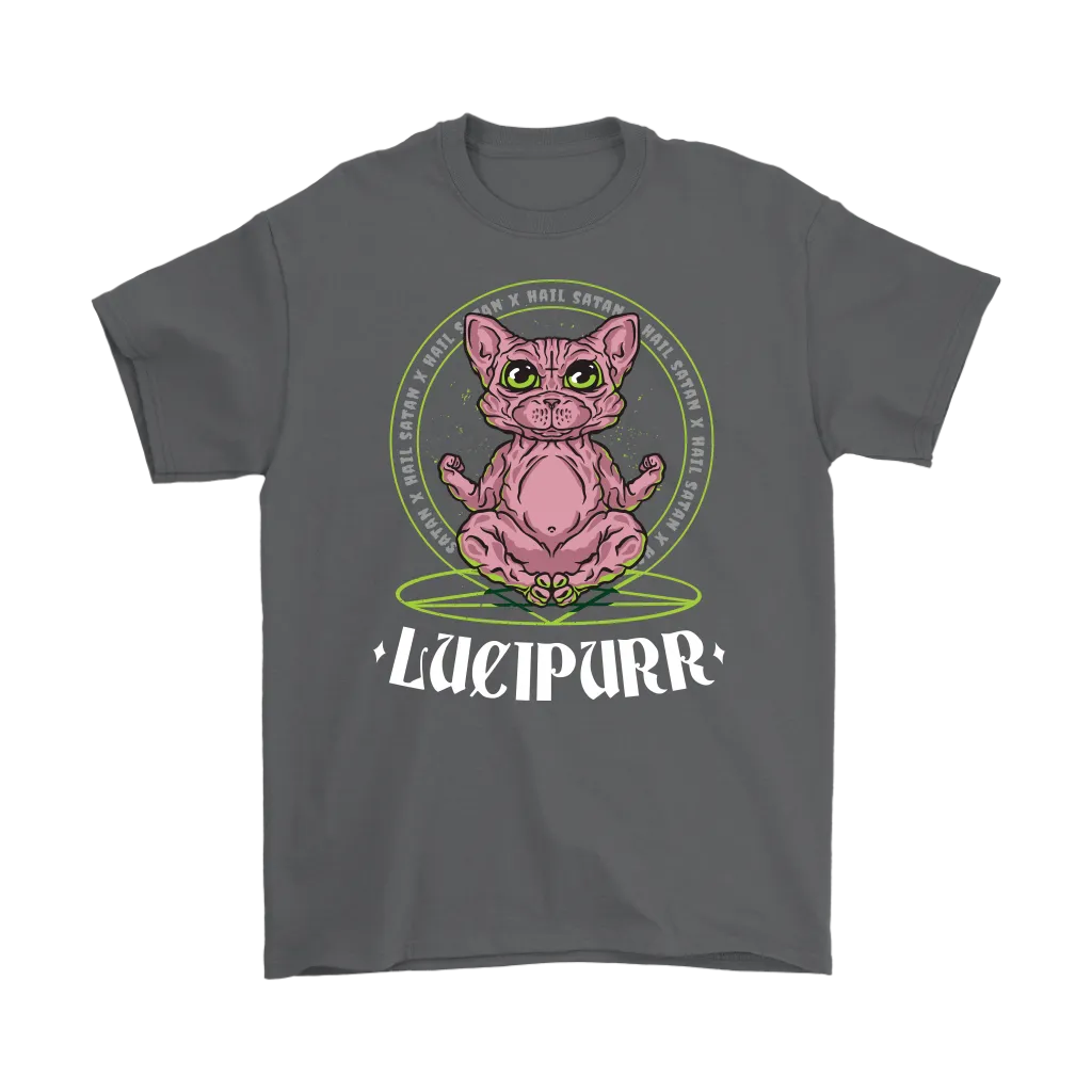 Evil Cat T-shirt, Gift for Cat Lover, Lucipurr T-shirt, Cat Lover Shirt, Funny Cat Shirt