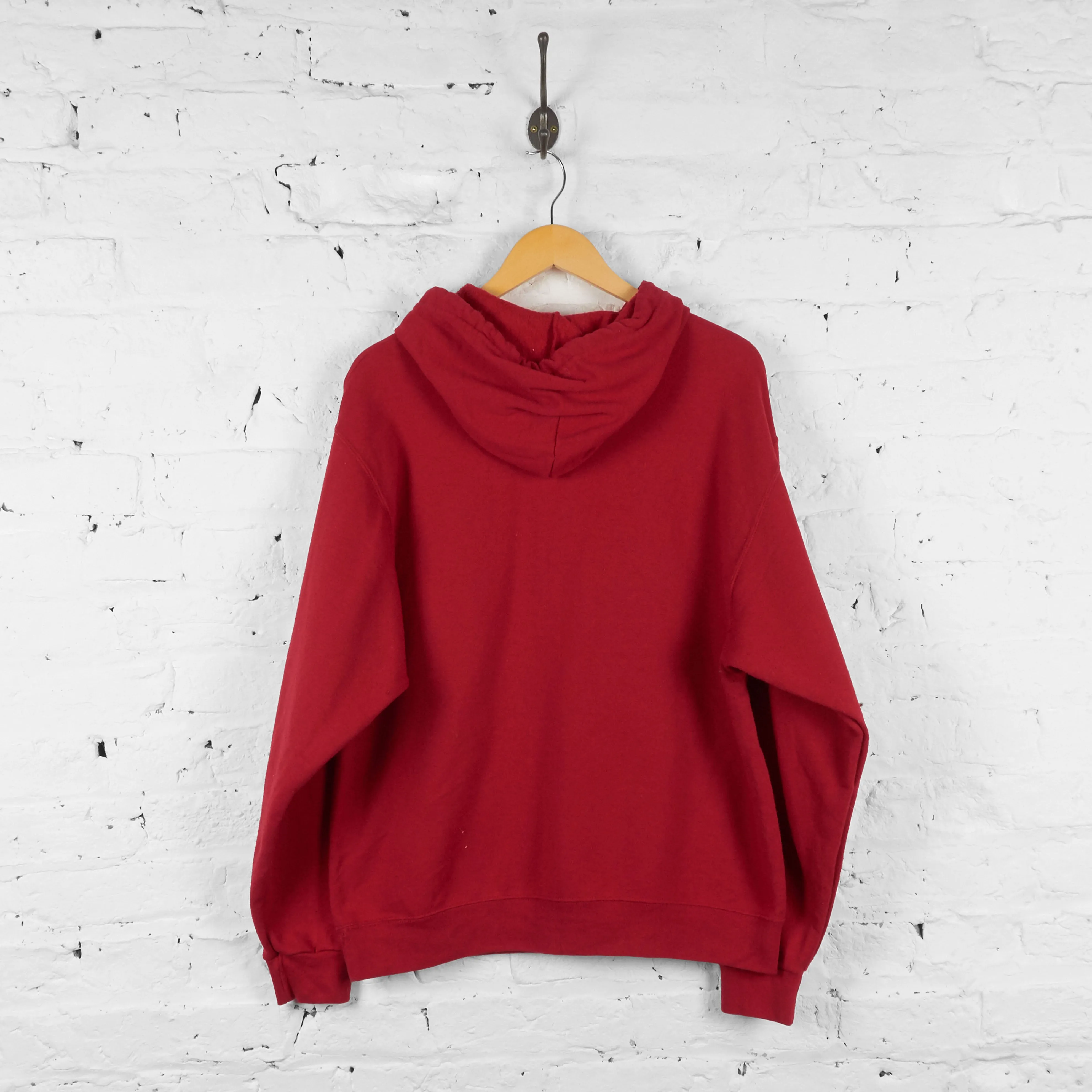 Festive Mickey Mouse 1/4 Zip Hoodie - Red - L