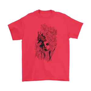 Flower Girl T-shirt, Gift of Flower Girl, Pretty Girl Shirt, Girl with Flowers T-shirt