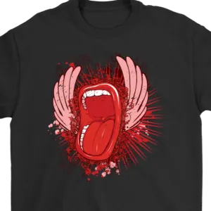 Flying Lips T-shirt, Lips Gift Shirt, Flying Lips Shirt