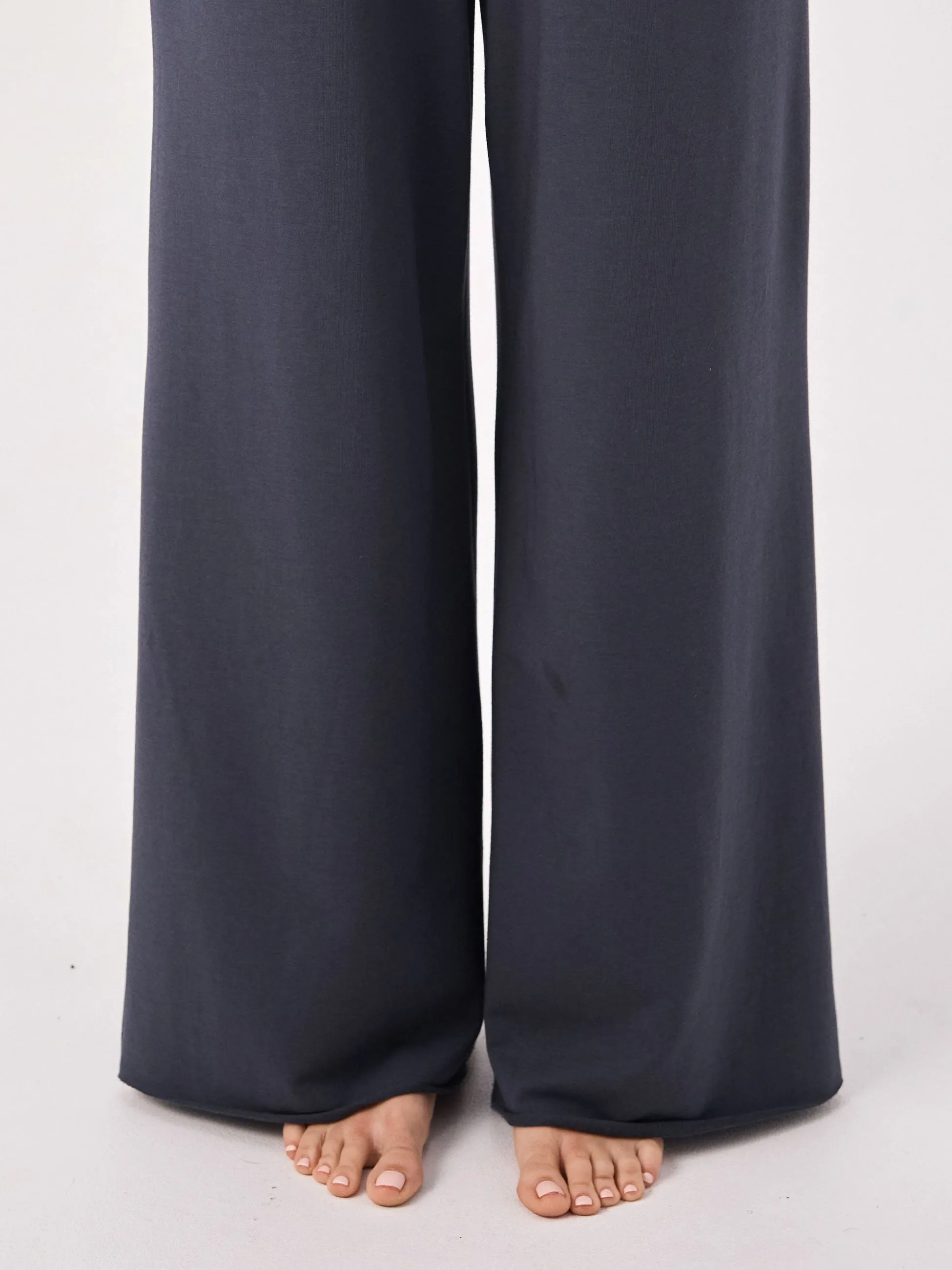 French Terry Yin Sweat Pant - Charcoal