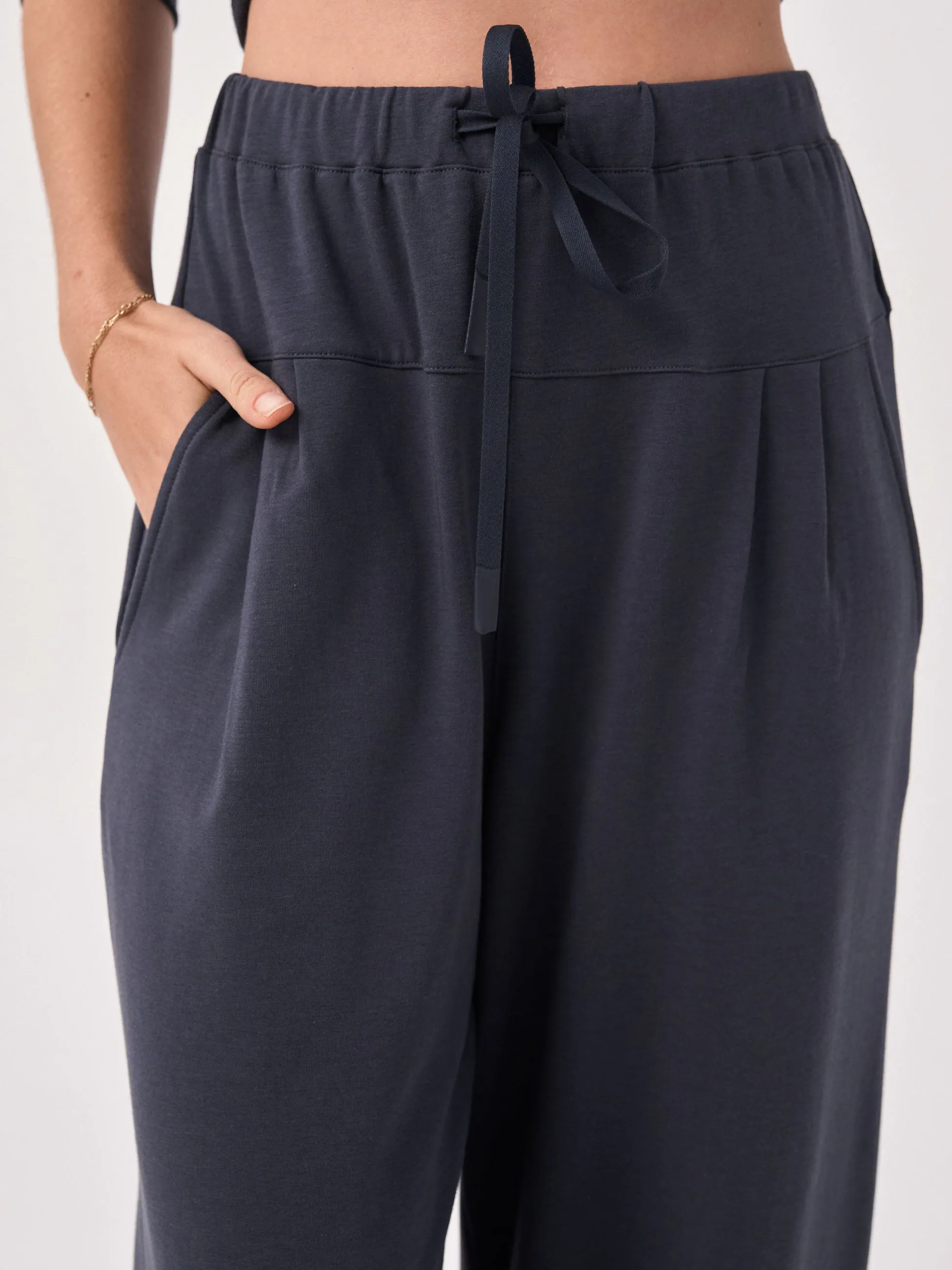 French Terry Yin Sweat Pant - Charcoal