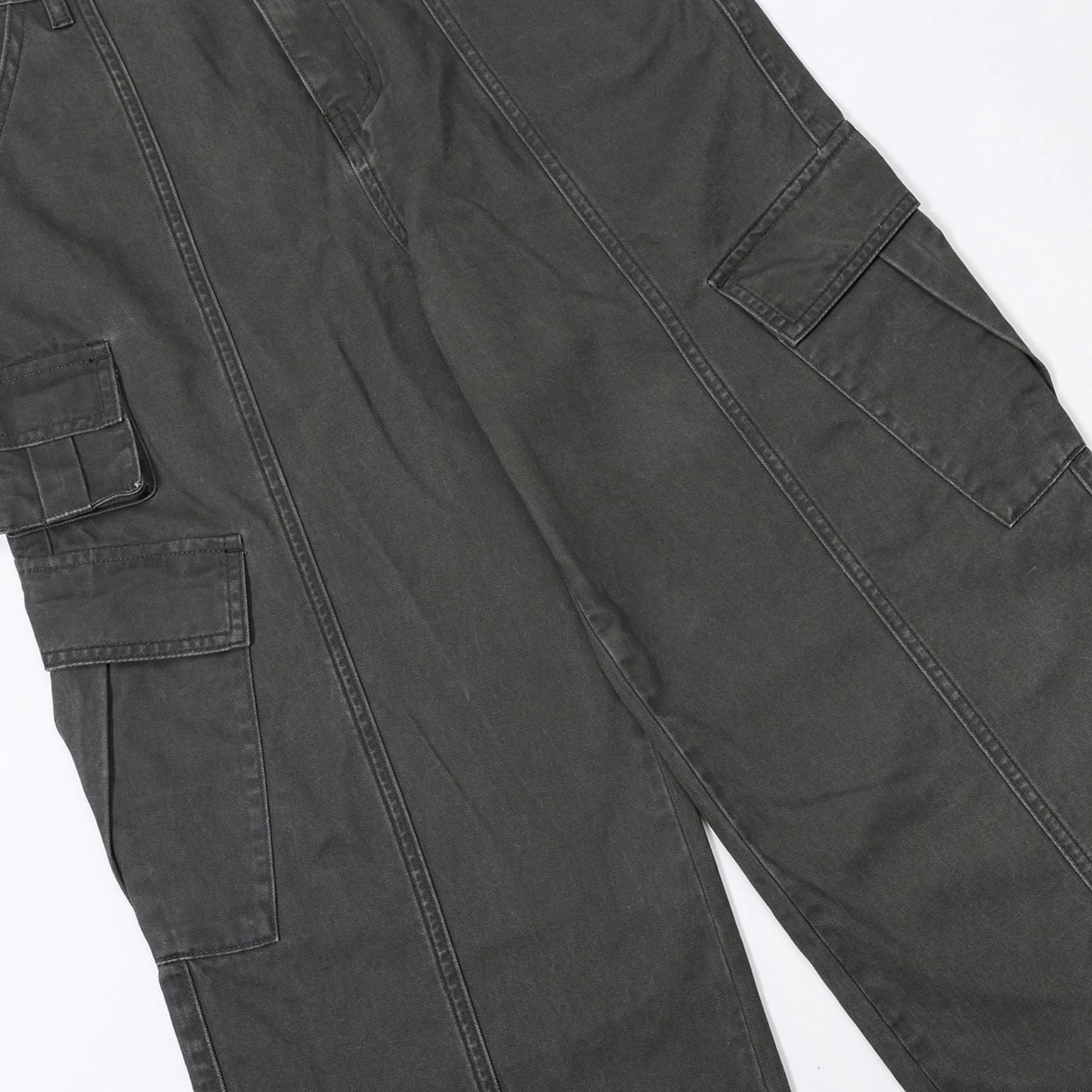Front Seam Baggy Cargo Pants