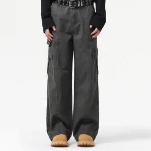 Front Seam Baggy Cargo Pants
