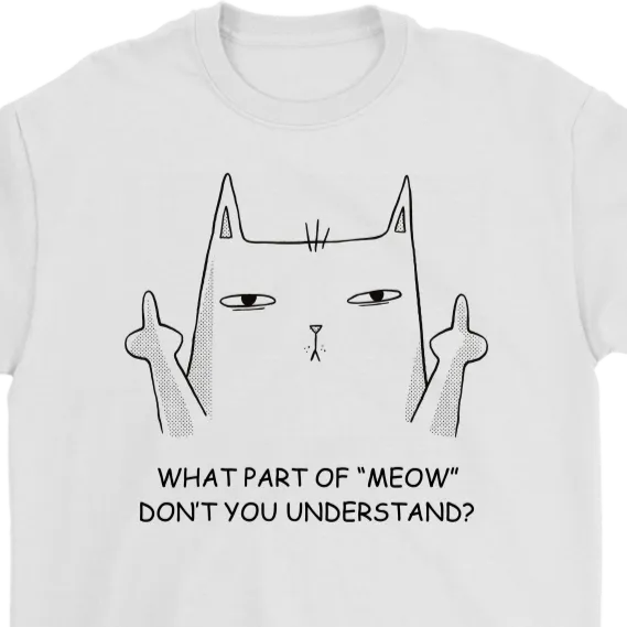 Funny Cat T-shirt, Punk Cat Gift, Funny Cat Shirt, Funny Cat Gift, Gift for Cat Lover