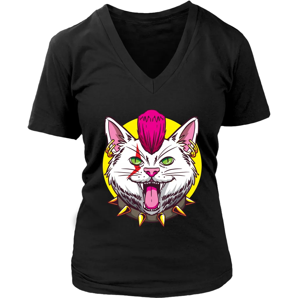 Funny Cat T-shirt, Punk Rock Cat Gift, Funny Cat Shirt, Funny Punk Rock Cat Gift, Gift for Cat Lover