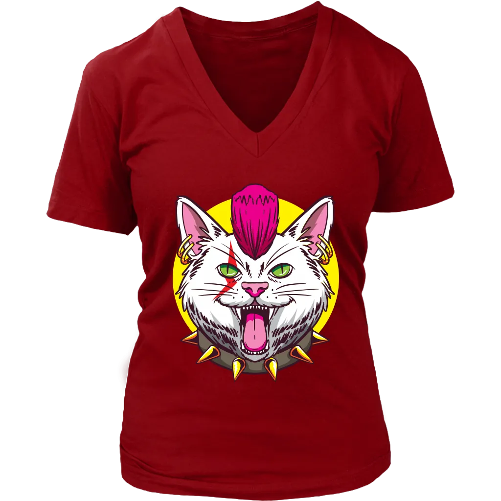 Funny Cat T-shirt, Punk Rock Cat Gift, Funny Cat Shirt, Funny Punk Rock Cat Gift, Gift for Cat Lover