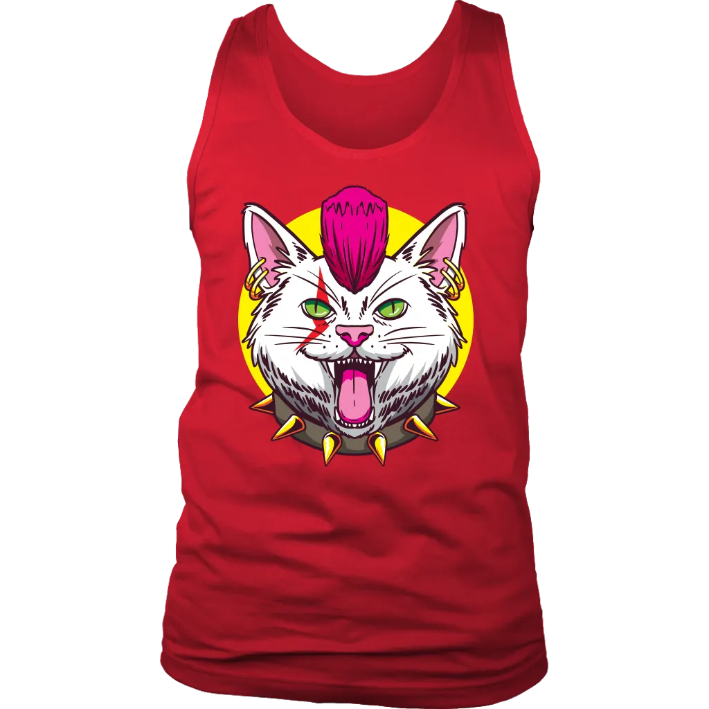 Funny Cat T-shirt, Punk Rock Cat Gift, Funny Cat Shirt, Funny Punk Rock Cat Gift, Gift for Cat Lover