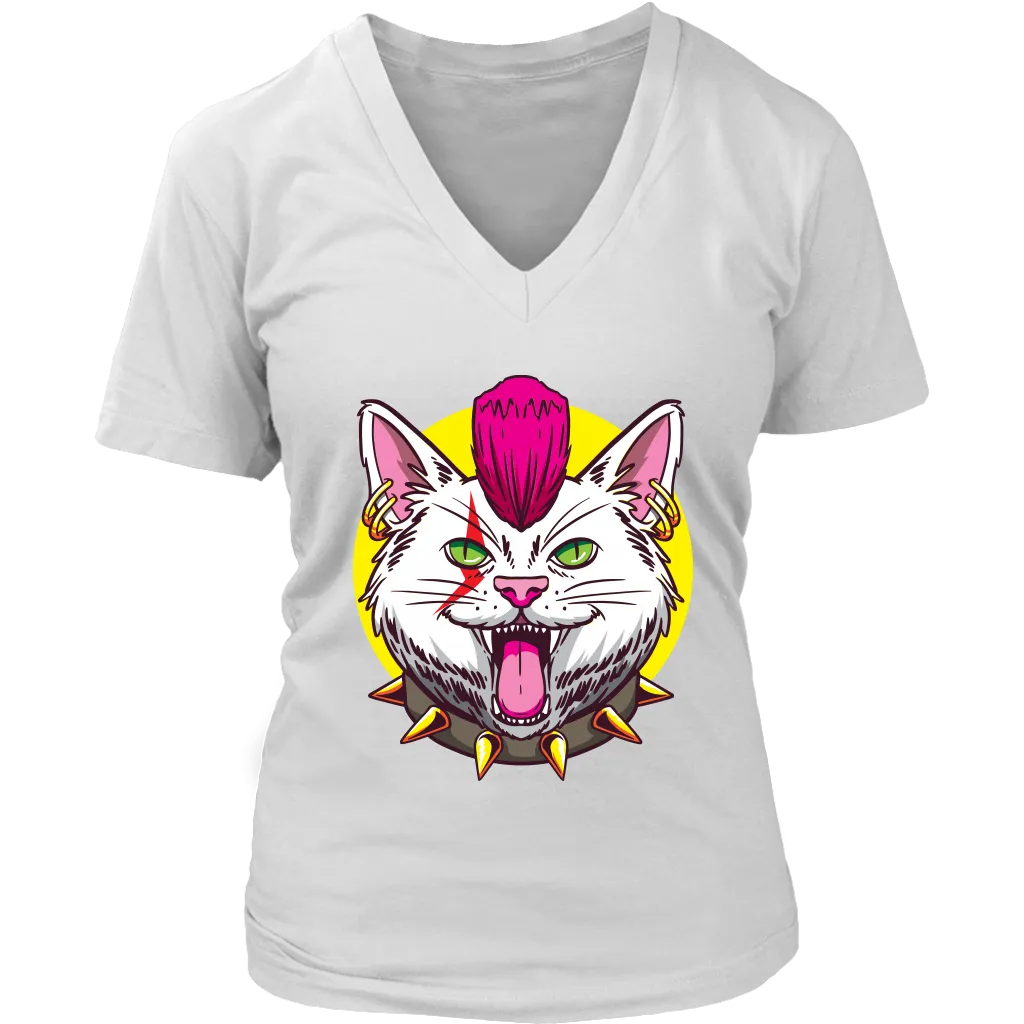 Funny Cat T-shirt, Punk Rock Cat Gift, Funny Cat Shirt, Funny Punk Rock Cat Gift, Gift for Cat Lover