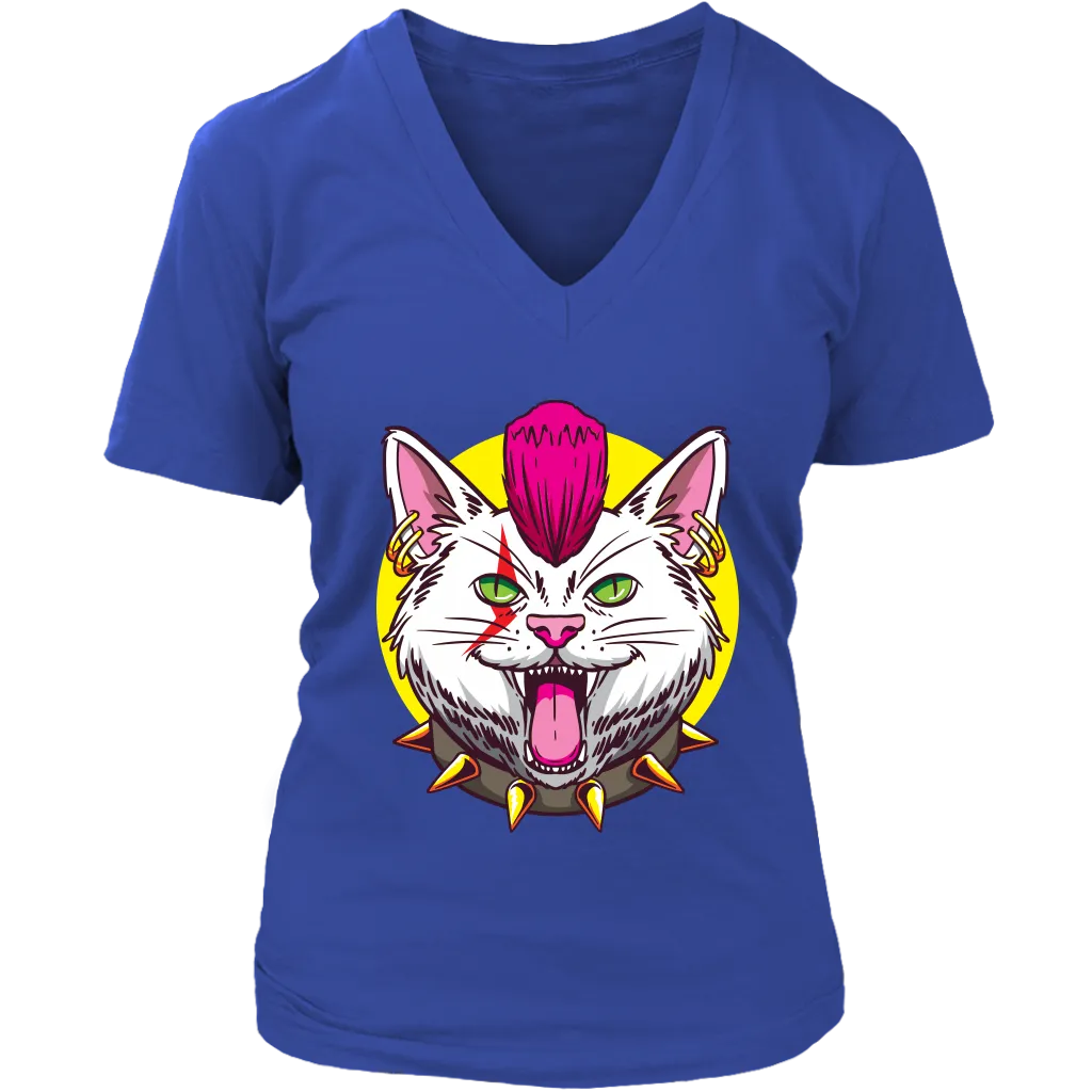 Funny Cat T-shirt, Punk Rock Cat Gift, Funny Cat Shirt, Funny Punk Rock Cat Gift, Gift for Cat Lover