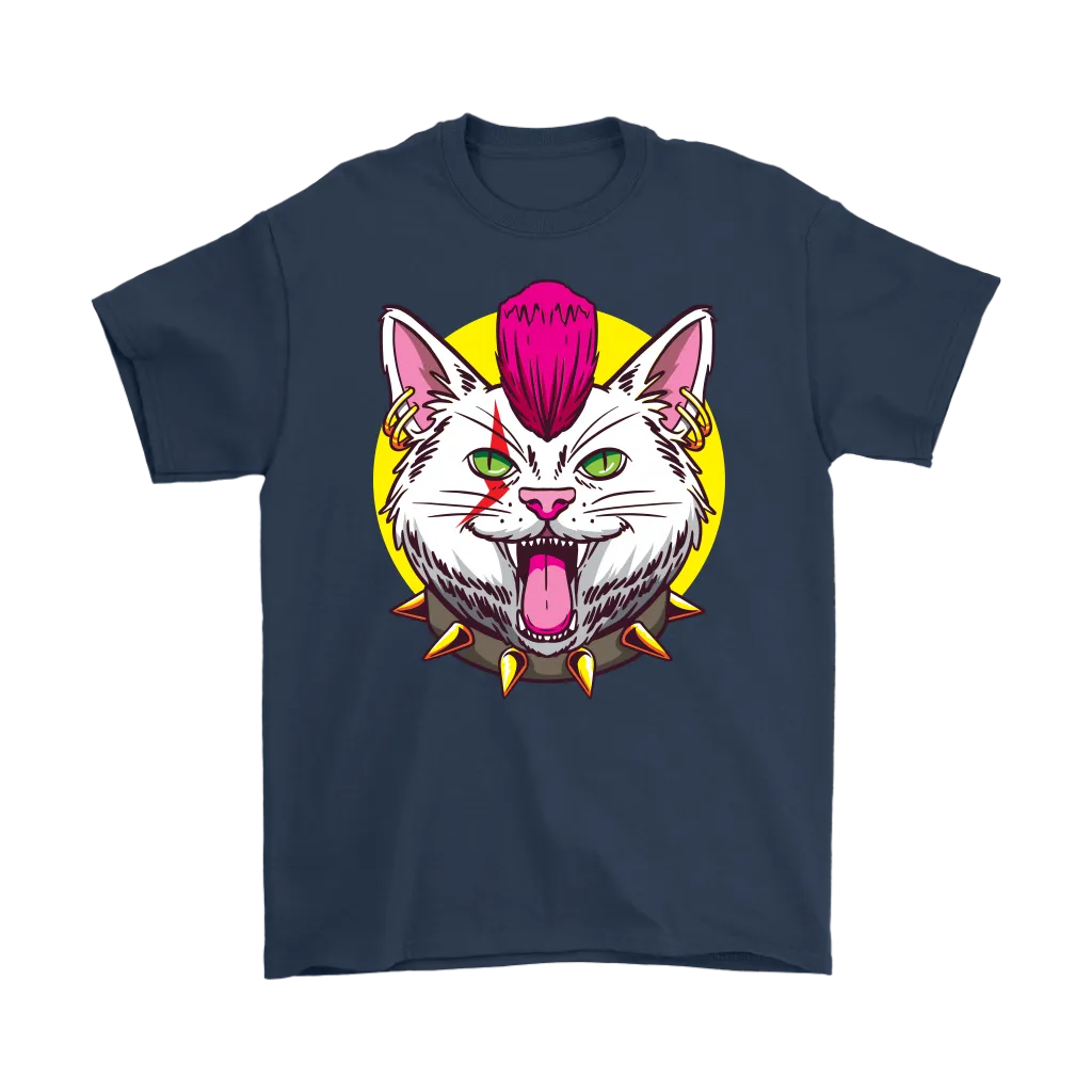 Funny Cat T-shirt, Punk Rock Cat Gift, Funny Cat Shirt, Funny Punk Rock Cat Gift, Gift for Cat Lover