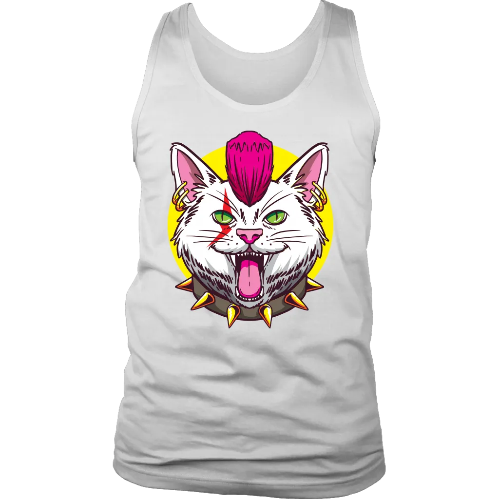 Funny Cat T-shirt, Punk Rock Cat Gift, Funny Cat Shirt, Funny Punk Rock Cat Gift, Gift for Cat Lover