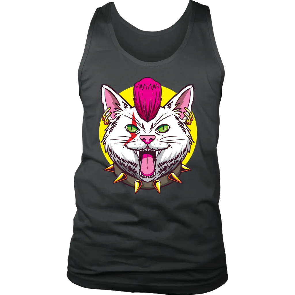 Funny Cat T-shirt, Punk Rock Cat Gift, Funny Cat Shirt, Funny Punk Rock Cat Gift, Gift for Cat Lover