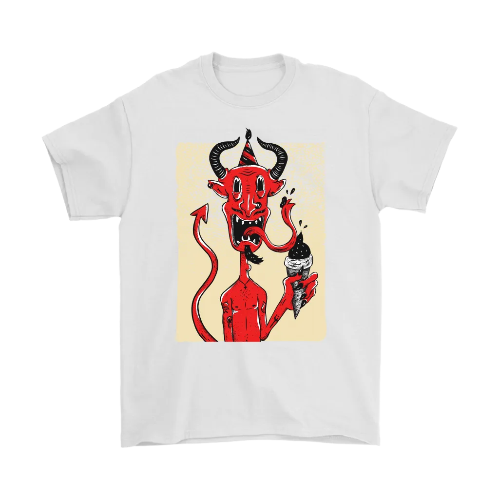 Funny Devil T-shirt, Funny Devil Gift, Funny Devil Shirt, Devil with Ice Cream Cone T-shirt