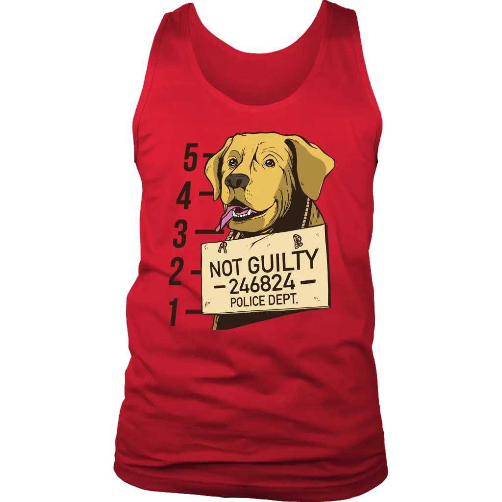 Funny Dog T-shirt, Funny Gift for Dog Lover, Not Guilty Dog Shirt, Dog T-shirt