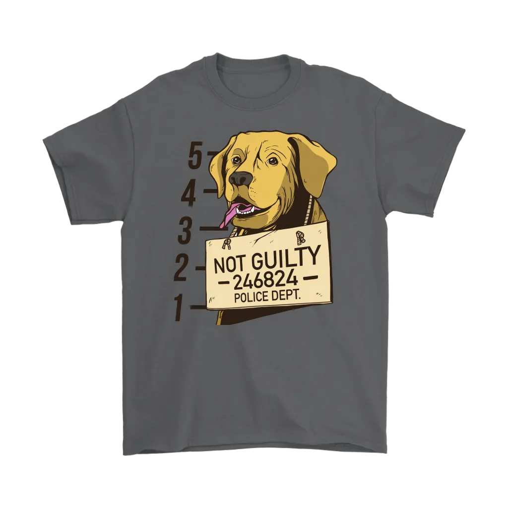 Funny Dog T-shirt, Funny Gift for Dog Lover, Not Guilty Dog Shirt, Dog T-shirt