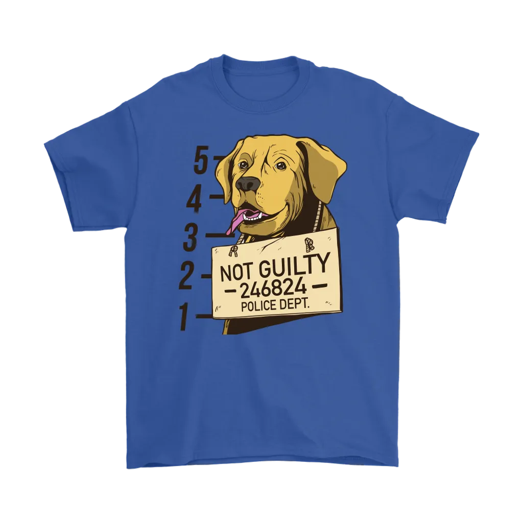 Funny Dog T-shirt, Funny Gift for Dog Lover, Not Guilty Dog Shirt, Dog T-shirt