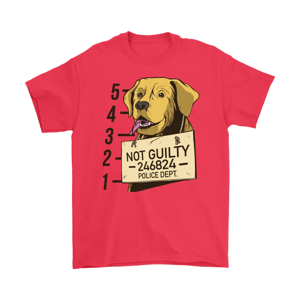 Funny Dog T-shirt, Funny Gift for Dog Lover, Not Guilty Dog Shirt, Dog T-shirt