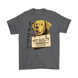 Funny Dog T-shirt, Funny Gift for Dog Lover, Not Guilty Dog Shirt, Dog T-shirt