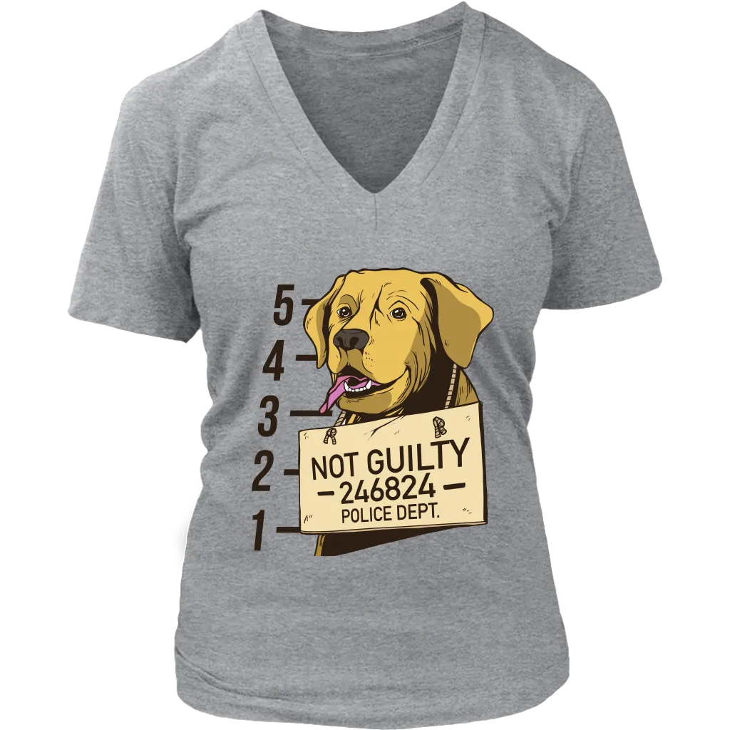 Funny Dog T-shirt, Funny Gift for Dog Lover, Not Guilty Dog Shirt, Dog T-shirt