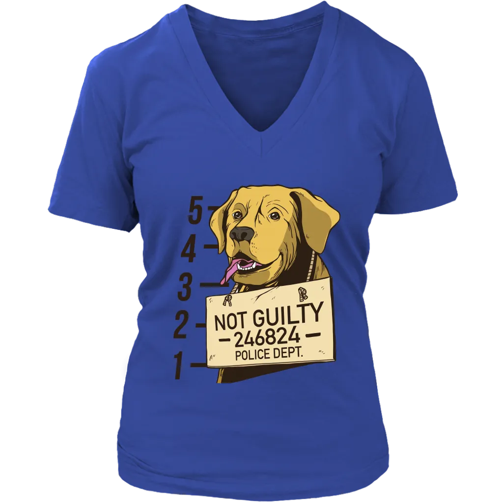 Funny Dog T-shirt, Funny Gift for Dog Lover, Not Guilty Dog Shirt, Dog T-shirt