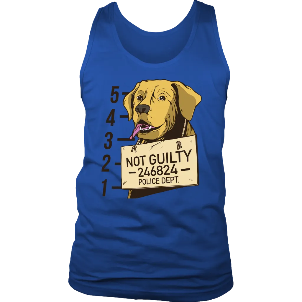 Funny Dog T-shirt, Funny Gift for Dog Lover, Not Guilty Dog Shirt, Dog T-shirt